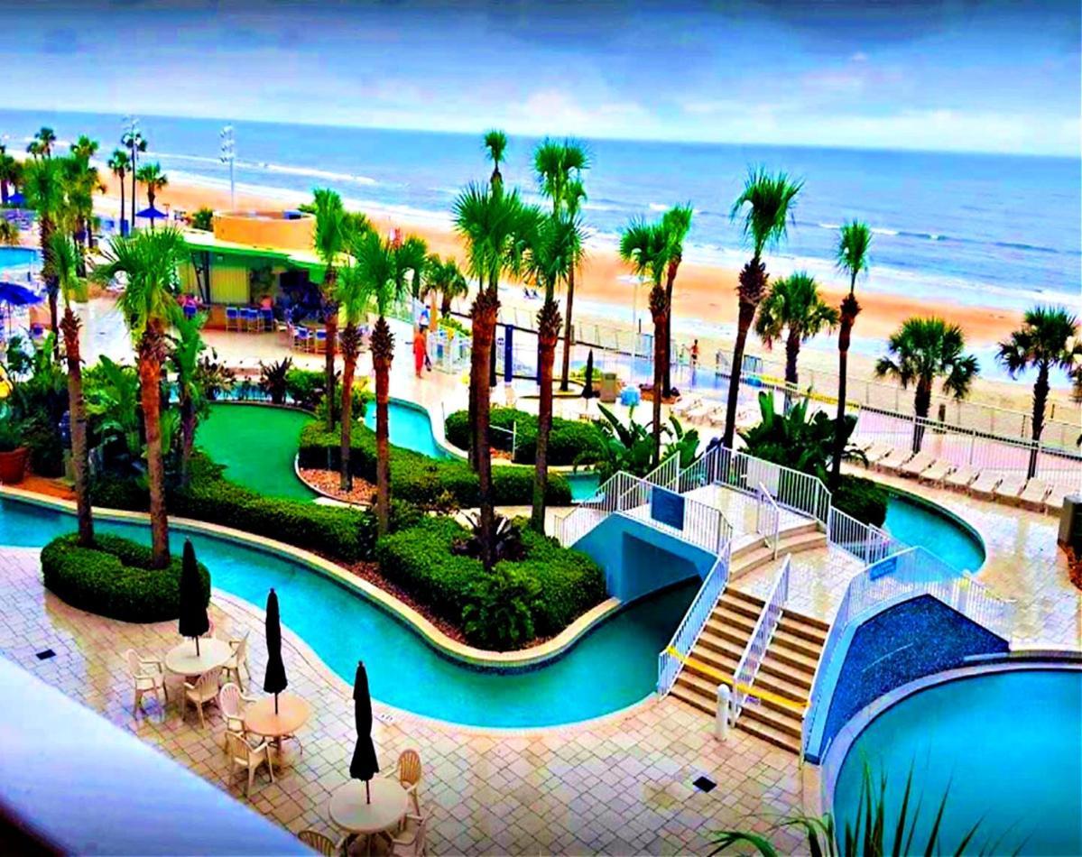 1 Bedroom Direct Oceanfront Condo Wyndham Ocean Walk Resort - Daytona Funland 703 デイトナ・ビーチ エクステリア 写真