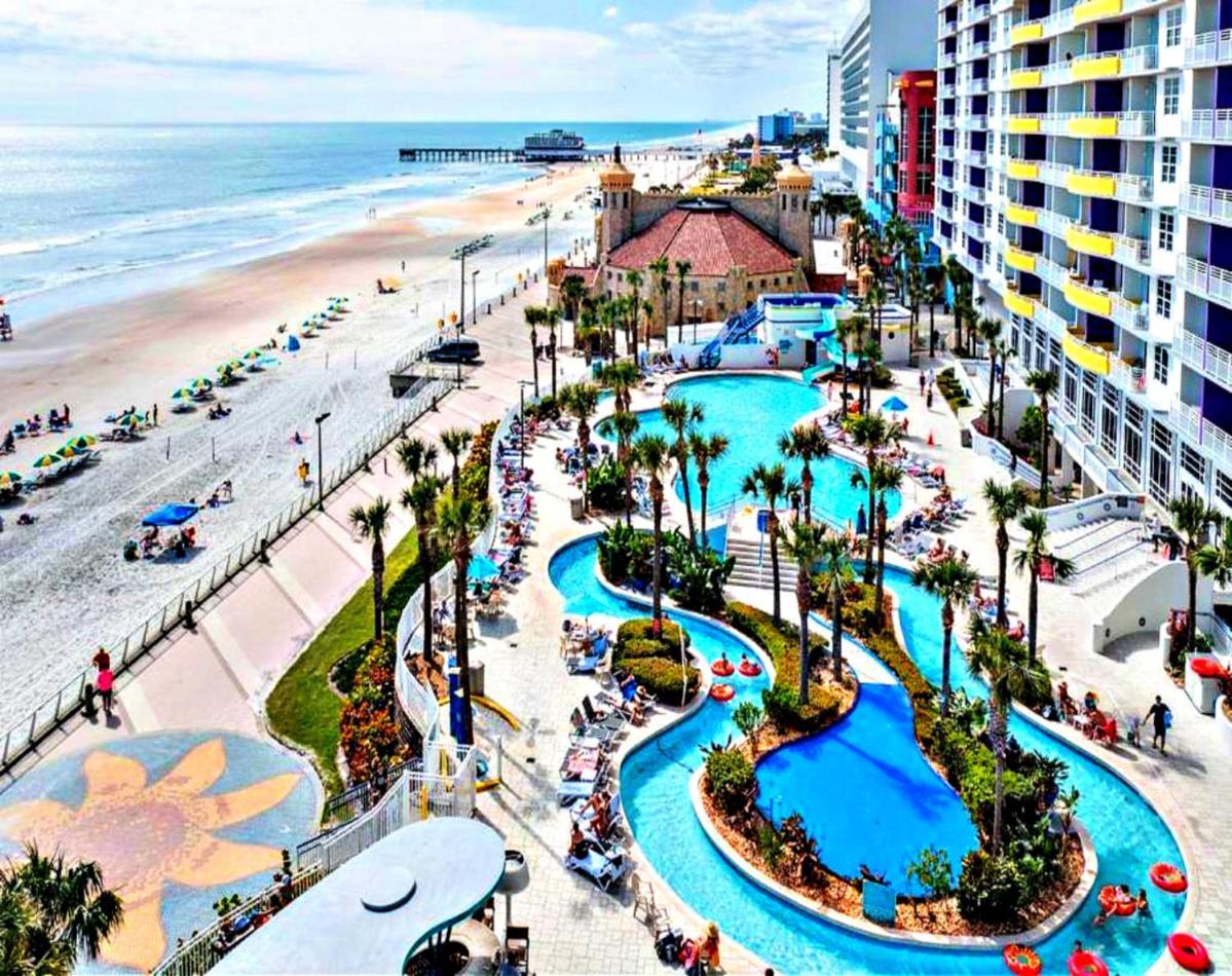 1 Bedroom Direct Oceanfront Condo Wyndham Ocean Walk Resort - Daytona Funland 703 デイトナ・ビーチ エクステリア 写真